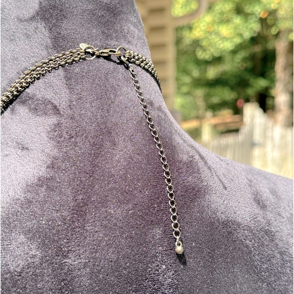 Multi-Strand Coral, Peach & Brown Antiqued Brass Necklace Premier Designs Papaya - Picture 5 of 8